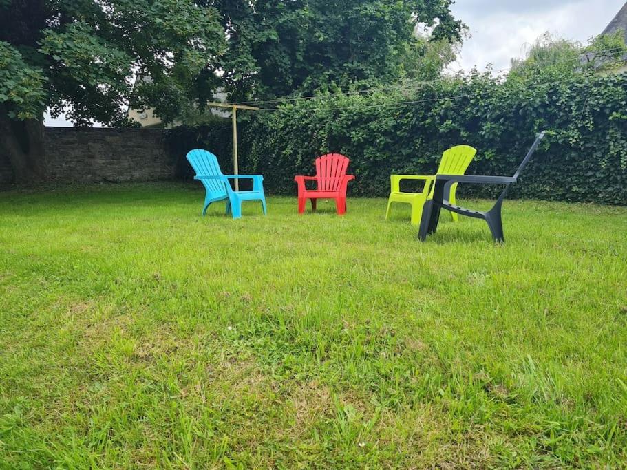 Joli Appartement Cosy Avec Jardin Lanvallay Kültér fotó